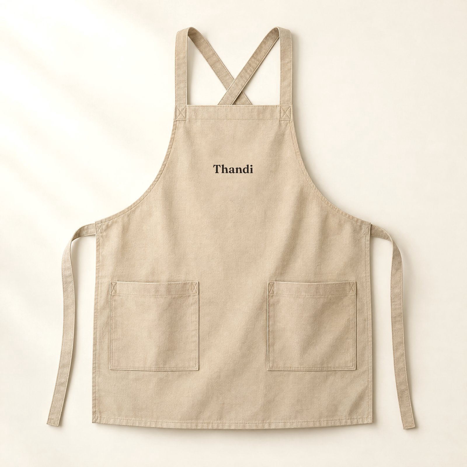 Personalised barista apron