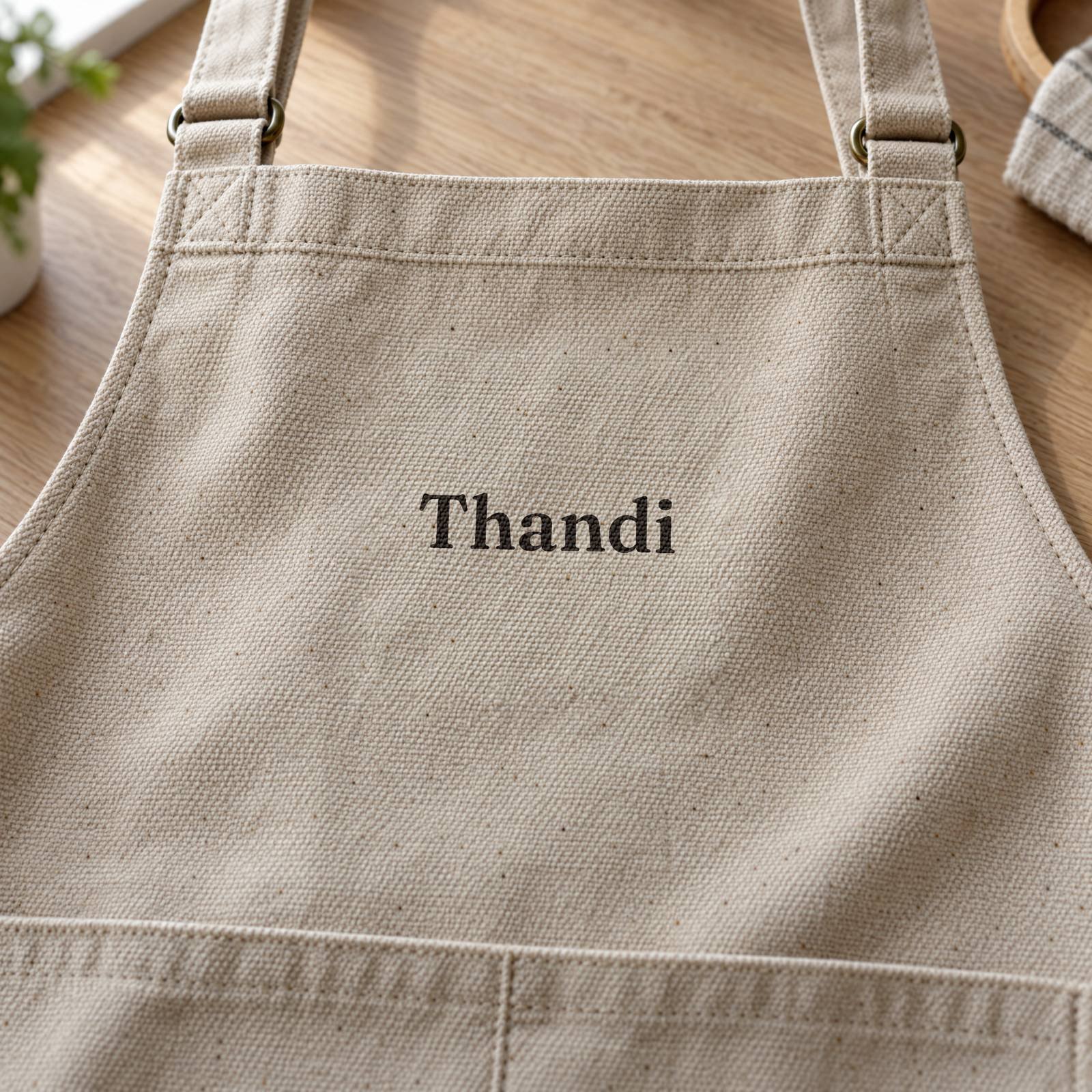 Personalised barista apron