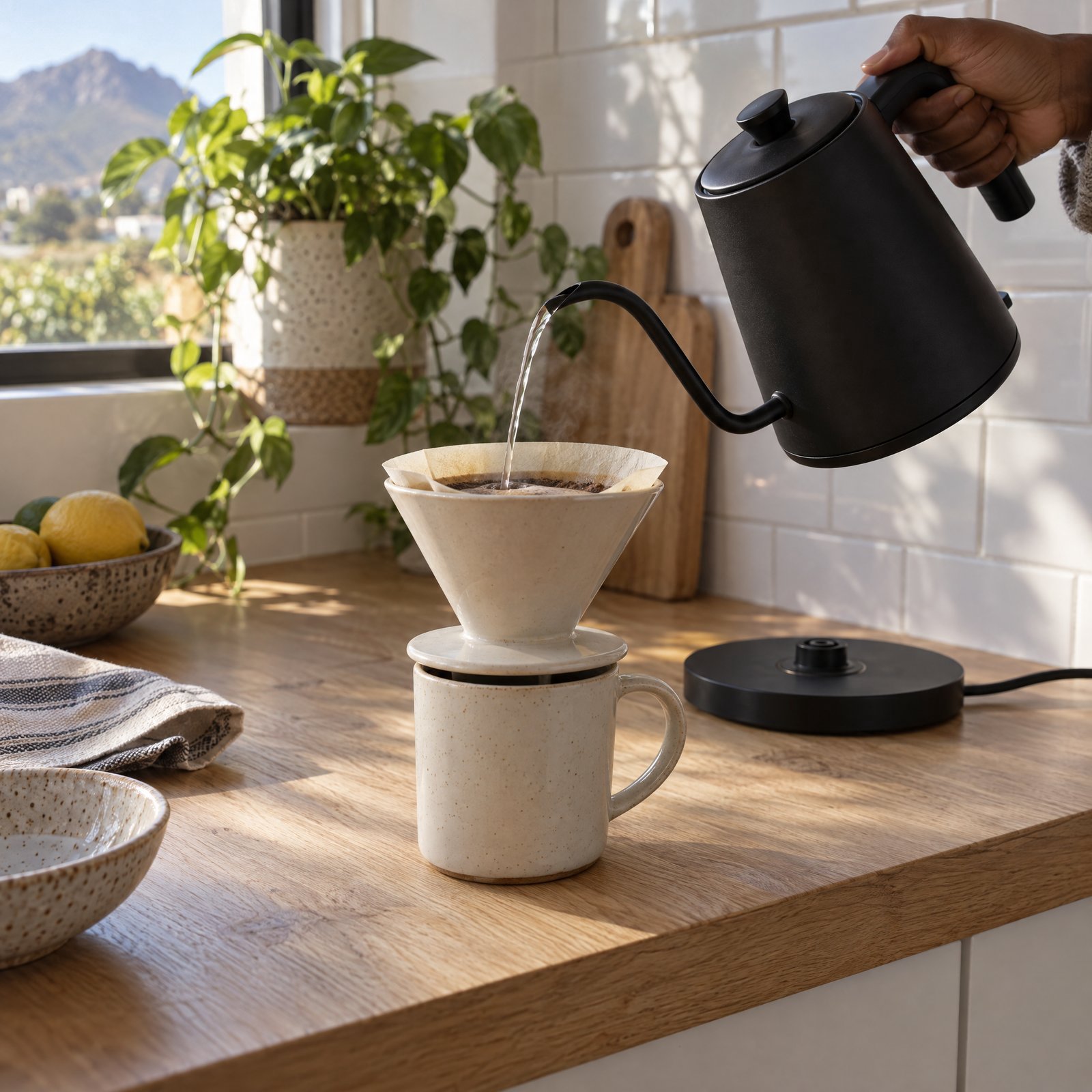 Electric pour-over kettle